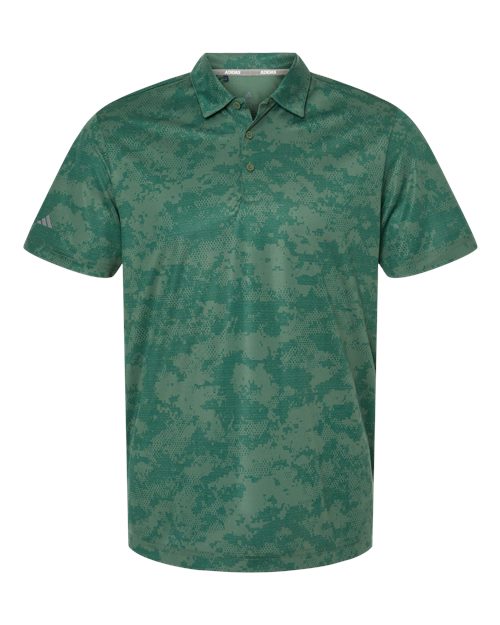 Adidas Men's All Over Camo Print Polo - A550 - EMBROIDERED