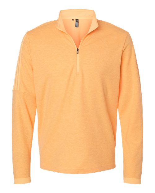 Adidas Men's 3-Stripes Quarter-Zip Sweater Pullover - A554 - EMBROIDERED
