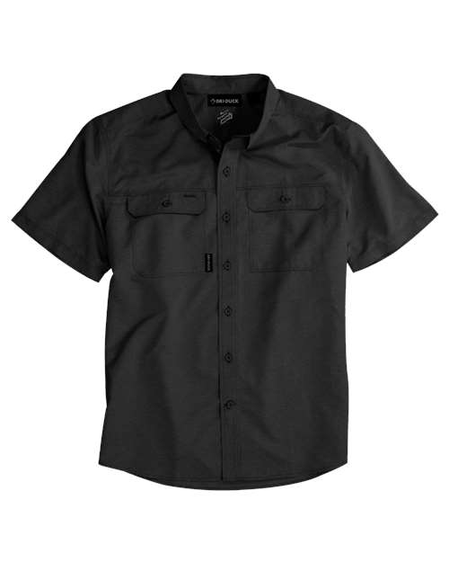 DRI DUCK Men's Crossroad Woven Short Sleeve Shirt - 4445 - EMBROIDERED