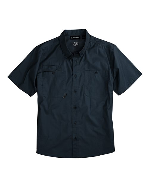 DRI DUCK Men's Craftsman Woven Short Sleeve Shirt - 4451 - EMBROIDERED