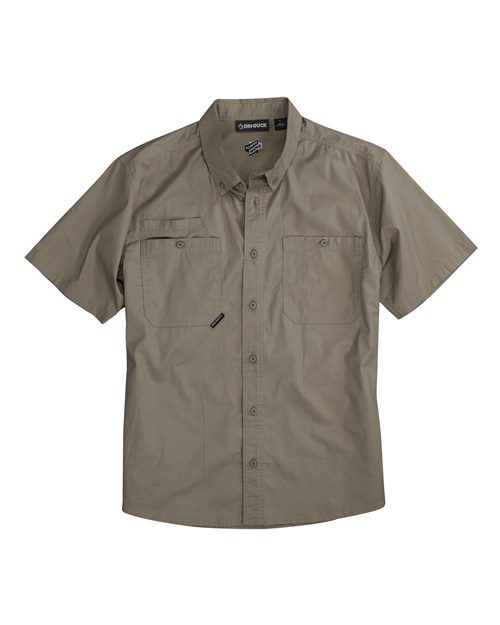 DRI DUCK Men's Craftsman Woven Short Sleeve Shirt - 4451 - EMBROIDERED