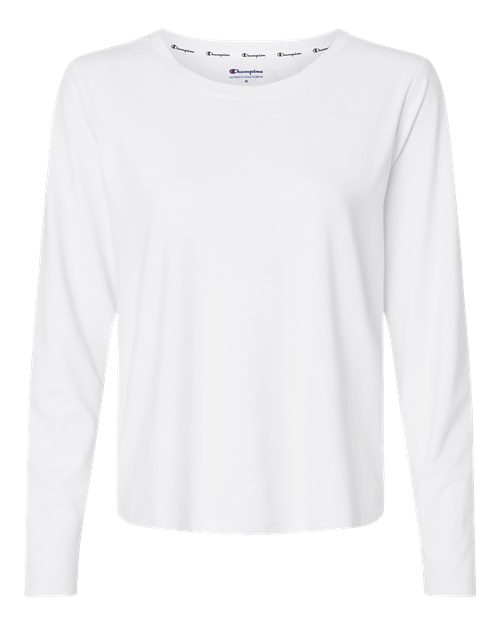 Champion Women's Sport Soft Touch Long Sleeve T-Shirt - CHP140 - EMBROIDERED