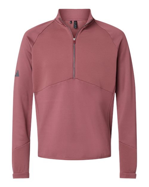 Adidas Men's Performance Quarter-Zip Pullover - A587 - EMBROIDERED
