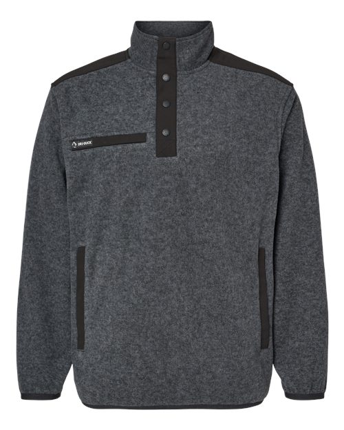 DRI DUCK Men's Ranger Melange Fleece Pullover - 7353 - EMBROIDERED