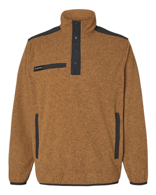 DRI DUCK Men's Ranger Melange Fleece Pullover - 7353 - EMBROIDERED