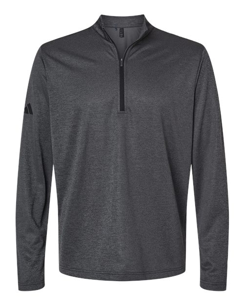 Adidas Men's Space Dyed Quarter-Zip Pullover - A593 - EMBROIDERED