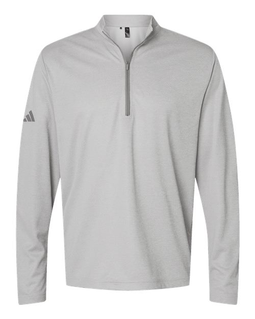 Adidas Men's Space Dyed Quarter-Zip Pullover - A593 - EMBROIDERED