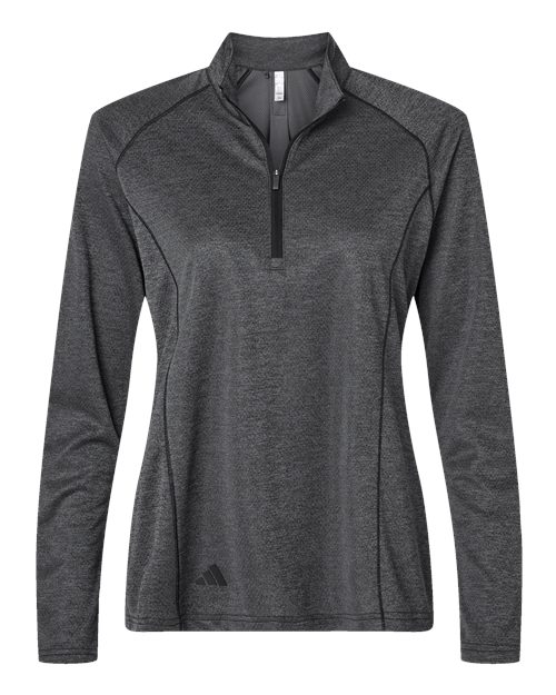 Adidas Women's Space Dyed Quarter-Zip Pullover - A594 - EMBROIDERED
