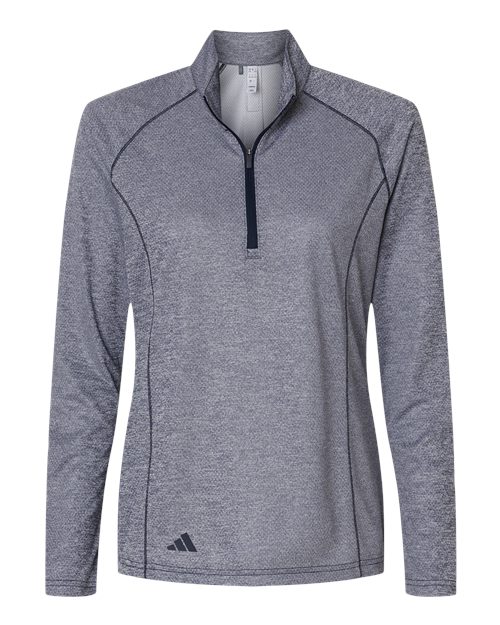 Adidas. Women's Space Dyed Quarter-Zip Pullover. A594