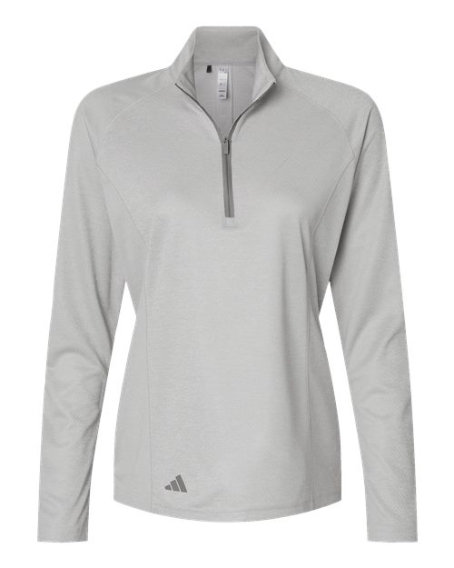 Adidas Women's Space Dyed Quarter-Zip Pullover - A594 - EMBROIDERED