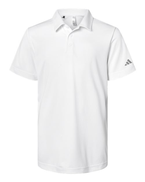 Adidas Youth Performance Polo - A4000 - EMBROIDERED