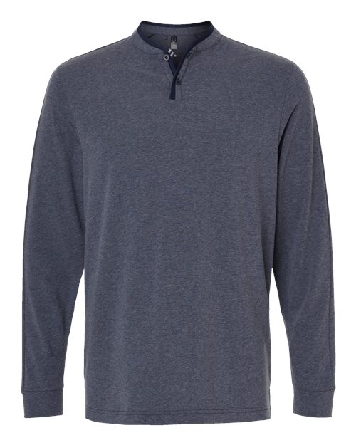 Adidas. Men's Henley Long Sleeve T-Shirt. A597