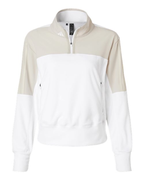 Adidas Women's Fleece Quarter-Zip Pullover - A601 - EMBROIDERED