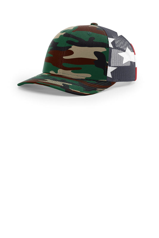 Richardson Printed Mesh Trucker 112PM - EMBROIDERED