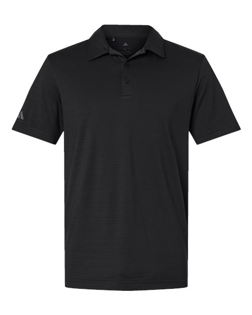Adidas Men's Textured Stripe Polo - A704 - EMBROIDERED