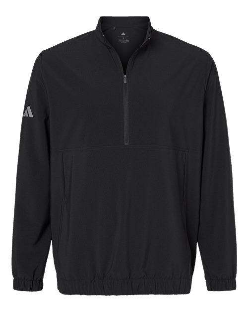 Adidas Men's Stretch Woven Half-Zip Pullover - A705 - EMBROIDERED