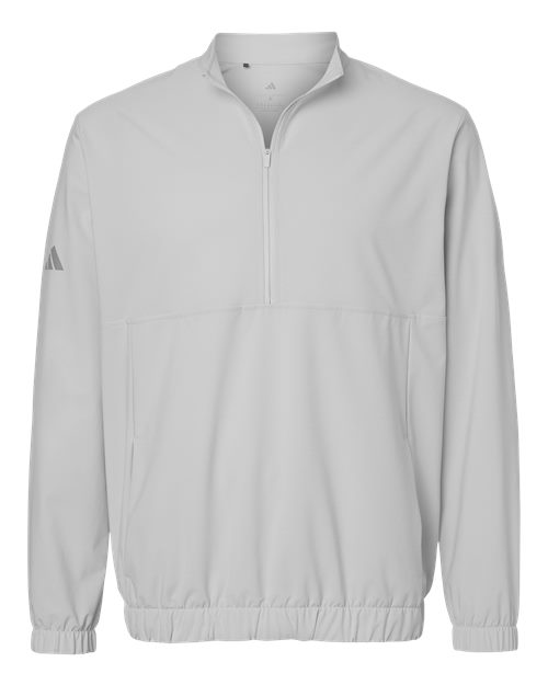 Adidas Men's Stretch Woven Half-Zip Pullover - A705 - EMBROIDERED