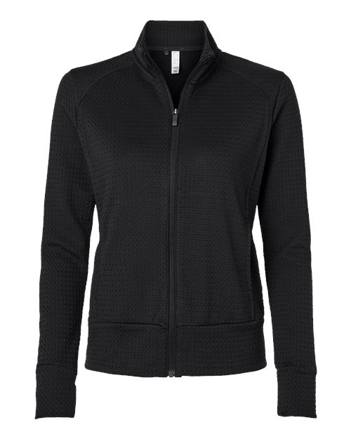 Adidas Women's Ultimate365 Textured Full-Zip Jacket - A1007 - EMBROIDERED