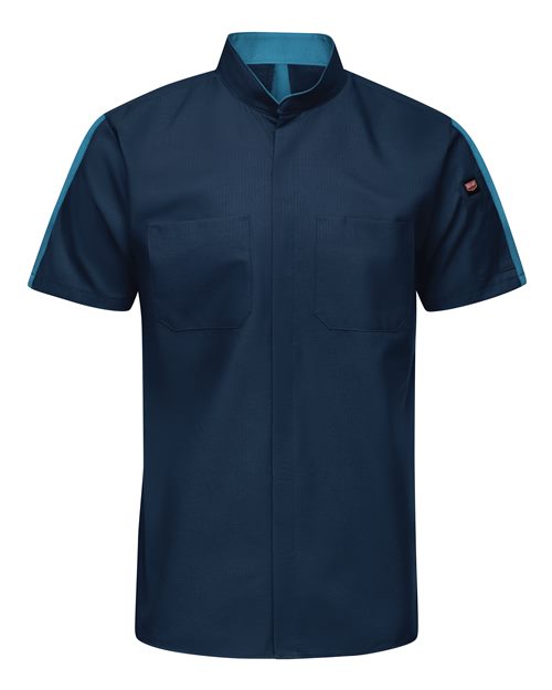 Red Kap Men's Tall Mimix™ Pro+ Short Sleeve Work Shirt With OilBlok - SX46T - EMBROIDERED