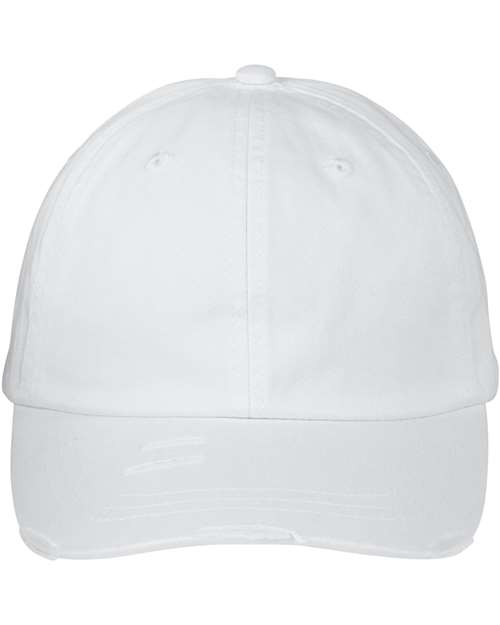 Adams Headwear Classic Pigment Distressed Dad Hat - LP108 - EMBROIDERED
