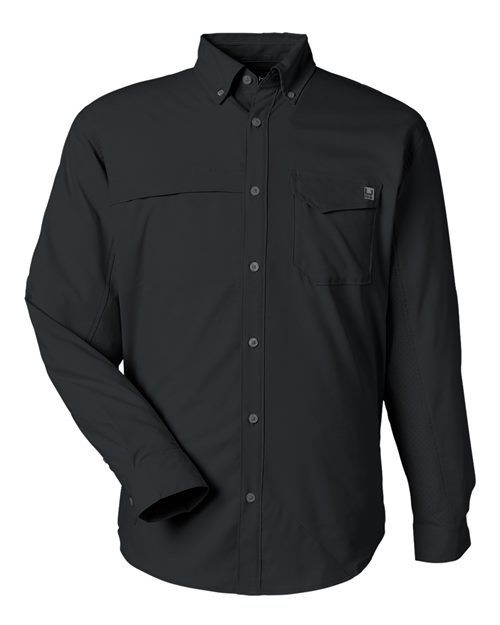 HUK Men's Tide Point Pocket Fishing Shirt - H150172 - EMBROIDERED