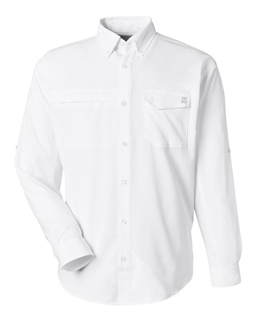HUK Men's Tide Point Pocket Fishing Shirt - H150172 - EMBROIDERED