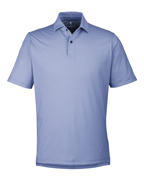 Fairway & Greene Men's USA Made Mini Stripe Tech Polo - I11526 - EMBROIDERED