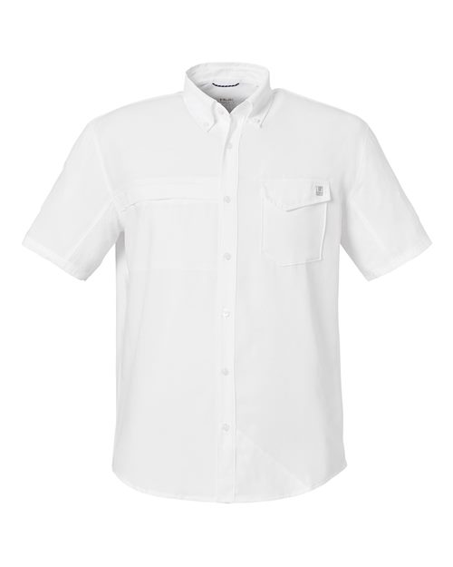 HUK Men's Tide Point Short Sleeve Shirt - H150171 - EMBROIDERED