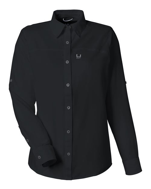 HUK Women's Tide Point Shirt - H615006 - EMBROIDERED