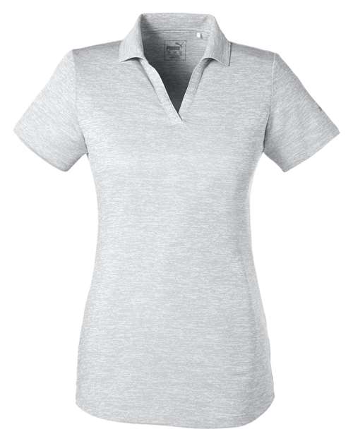 Puma Golf Women's Icon Heather Polo - 596802 - EMBROIDERED