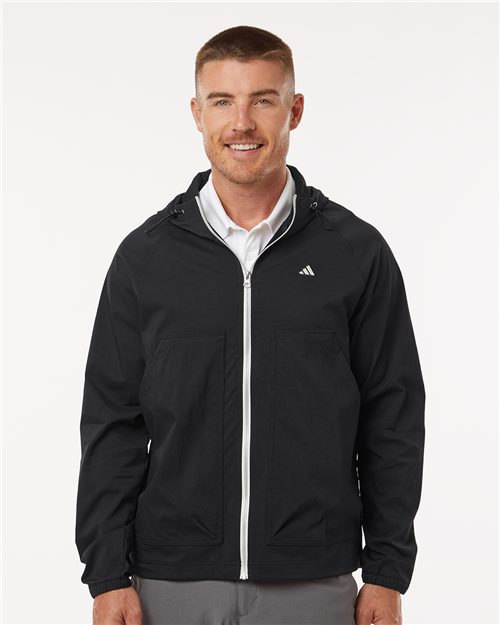 Adidas Men's Go-To Utility Durable Water-Repellent Full-Zip Jacket - A2007 - EMBROIDERED