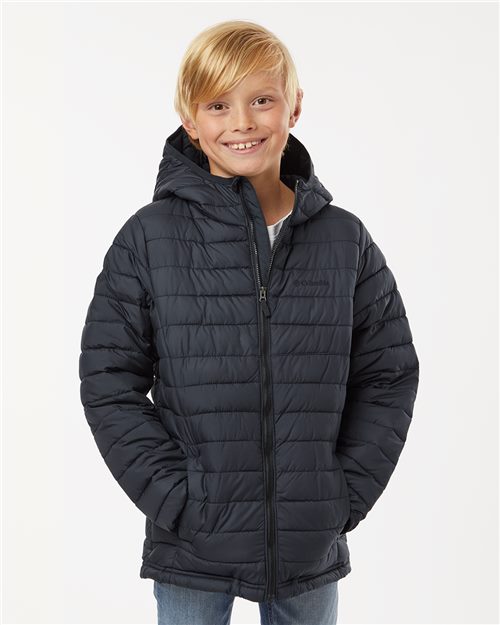 Columbia Youth Powder Lite™ II Hooded Jacket - 209002 - EMBROIDERED