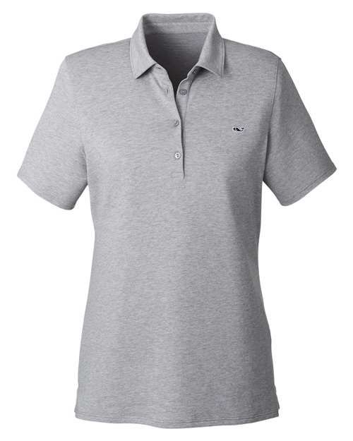 vineyard vines Women's Edgartown Pique Polo - G001189 - EMBROIDERED