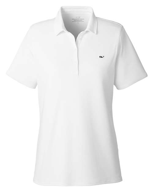 vineyard vines Women's Edgartown Pique Polo - G001189 - EMBROIDERED