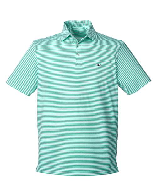 vineyard vines Men's Heathered Winstead Sankaty Polo - G011145 - EMBROIDERED