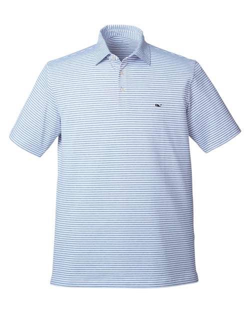 vineyard vines Men's Heathered Winstead Sankaty Polo - G011145 - EMBROIDERED