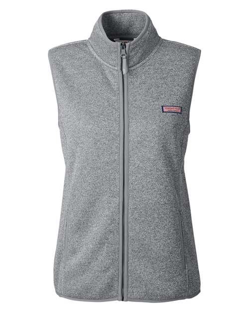 vineyard vines Women's Mountain Sweater Fleece Vest - O001411 - EMBROIDERED