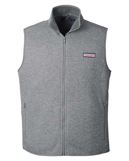 vineyard vines Men's Mountain Sweater Fleece Vest - K002713 - EMBROIDERED