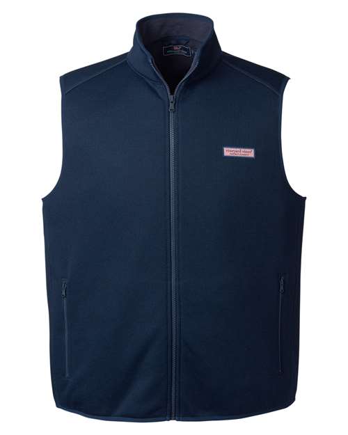 vineyard vines Men's Mountain Sweater Fleece Vest - K002713 - EMBROIDERED