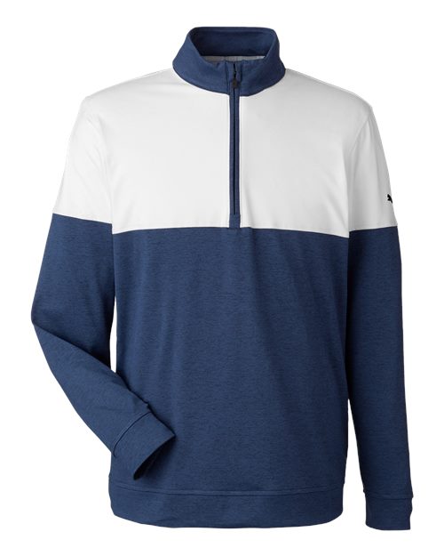 Puma Golf Men's Cloudspun Warm Up Quarter-Zip Pullover - 595803 - EMBROIDERED