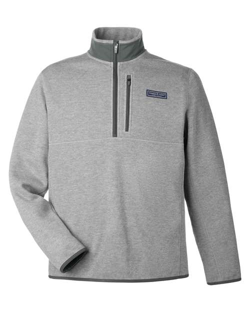 vineyard vines Men's Mountain Sweaterfleece Quarter-Zip Pullover - K004694 - EMBROIDERED