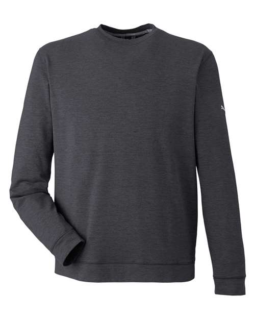 Puma Golf Men's Cloudspun Crewneck Sweatshirt - 531279 - EMBROIDERED