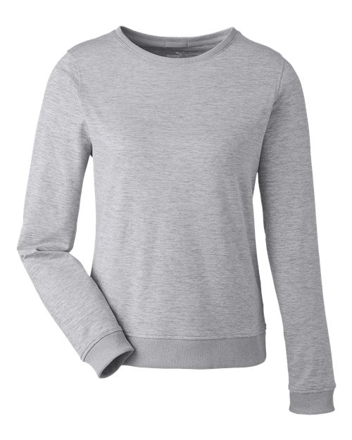 Puma Golf Women's Cloudspun Crewneck Sweatshirt - 599267 - EMBROIDERED