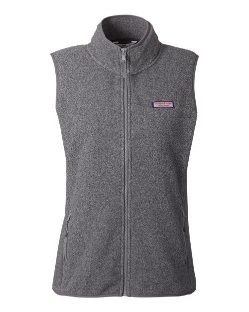 vineyard vines Women's Harbor Fleece Vest - O001412 - EMBROIDERED