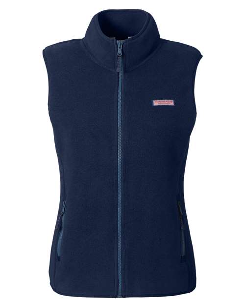 vineyard vines Women's Harbor Fleece Vest - O001412 - EMBROIDERED
