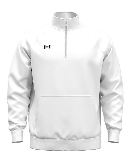 Under Armour Men's Rival Fleece Quarter-Zip Pullover - 1386016 - EMBROIDERED