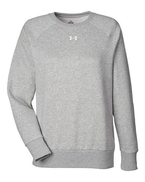 Under Armour Women's Rival Fleece Crewneck Sweatshirt - 1379508 - EMBROIDERED