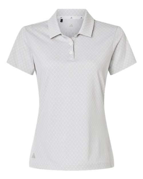 Adidas Women's 4-Way Stretch Printed Polo - A717 - EMBROIDERED