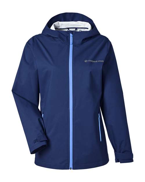 vineyard vines Women's Rain Shell Jacket - O001805 - EMBROIDERED