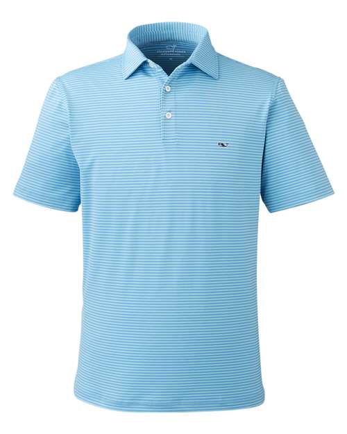 vineyard vines Men's Bradley Stripe Sankaty Polo - G012426 - EMBROIDERED